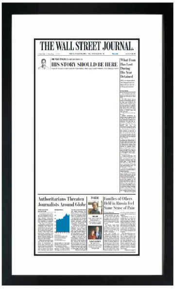 His Story Should Be Here | The Wall Street Journal, Framed Reprint, March 29, 2024 - Image 2