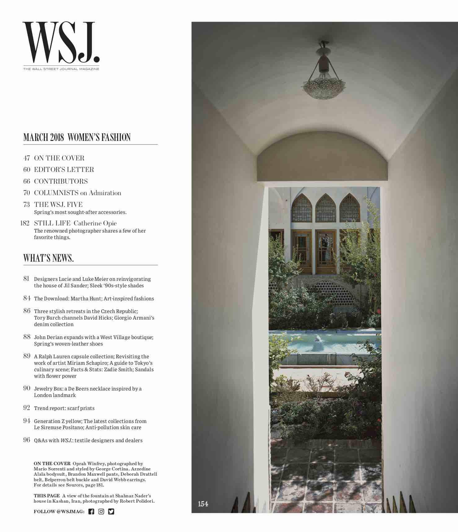 Oprah Winfrey | WSJ. Magazine, March ( I ) 2018 - Image 2