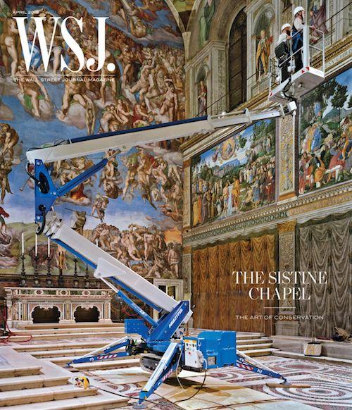 Sistine Chapel | WSJ. Magazine, April 2019