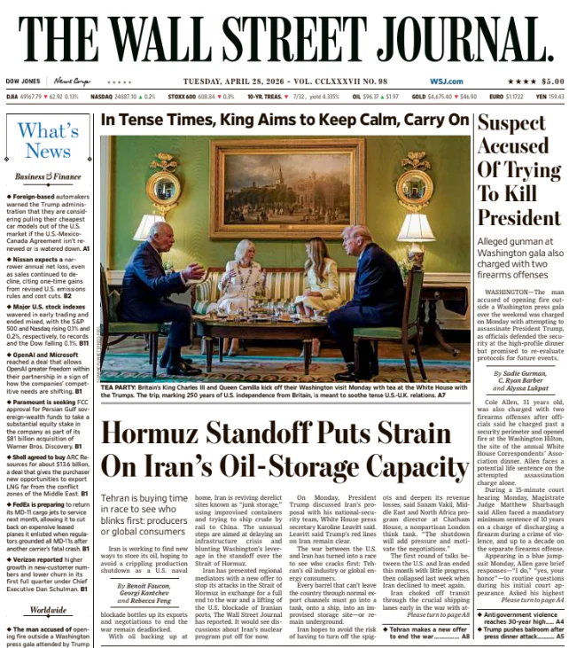 Suspect Accused Of Trying To Kill President | The Wall Street Journal -- Tue., April 28, 2026