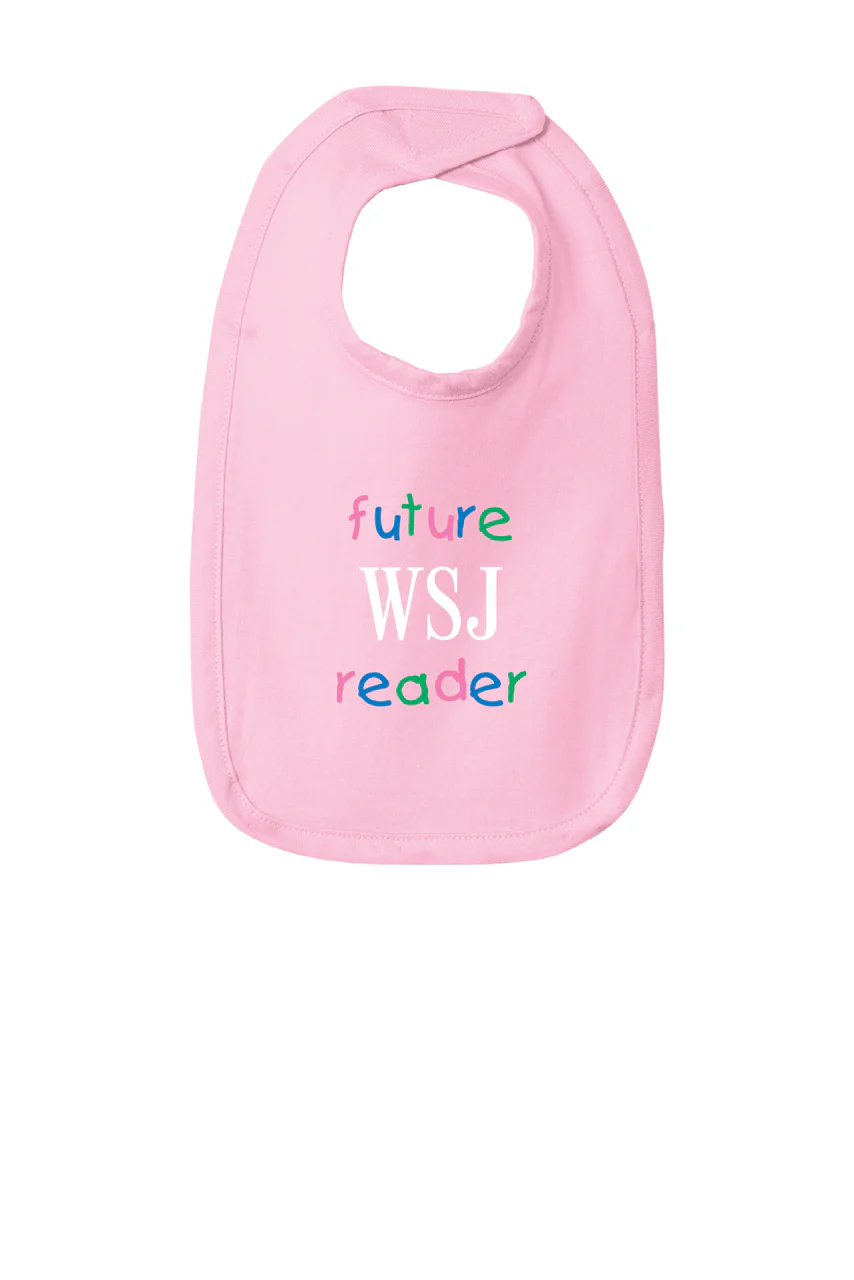 Future WSJ Reader Baby Bib - Image 3